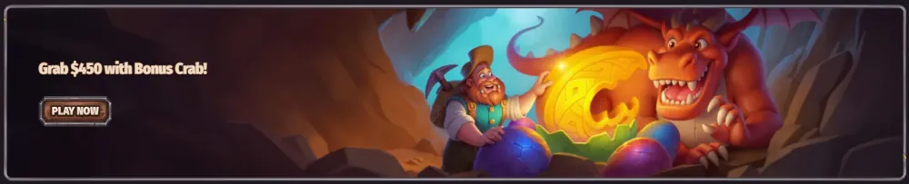 Banner de cangrejo bonus de Dragonia